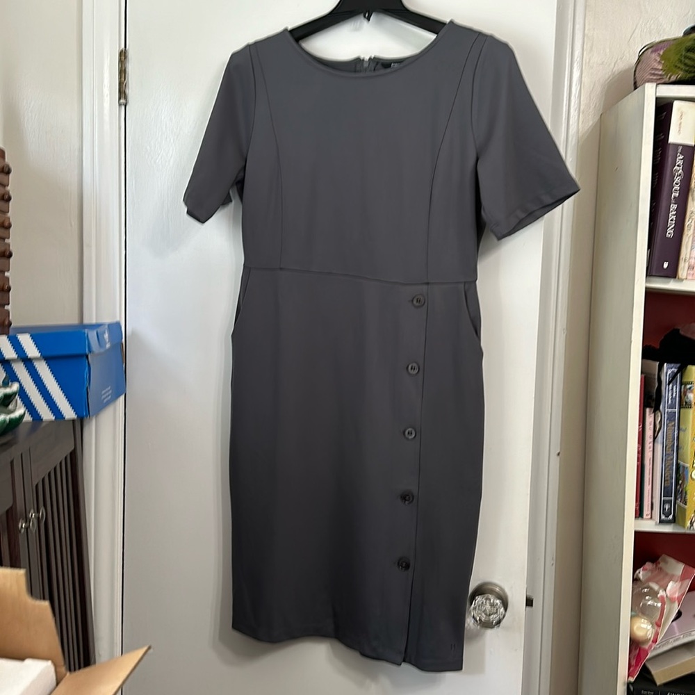 Never worn- Betabrand Full Charge Dress in Storm size XL